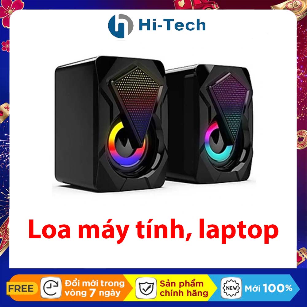 Bộ loa máy tính mini e1046 để bàn cao cấp âm thanh siêu trầm hỗ trợ usb 2.0 tương thích máy laptop, máy vi tính để bàn