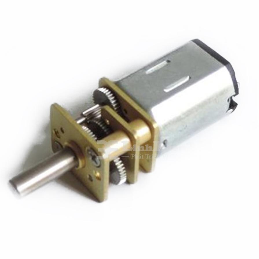 Động cơ giảm tốc ja12-n20 mini tỉ số truyền 1:30 3-12vdc 200-800rpm