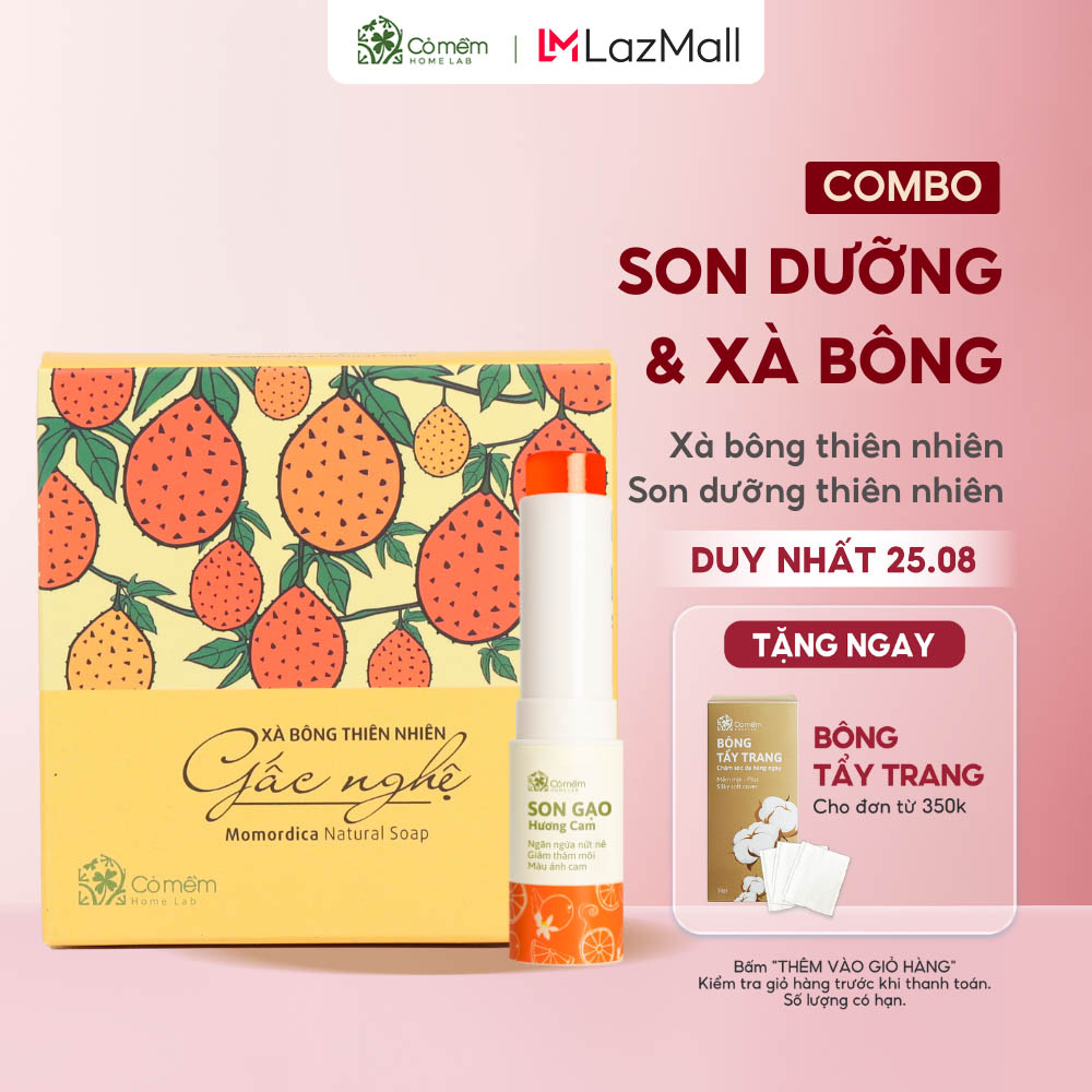 Combo son dưỡng và xà bông cỏ mềm