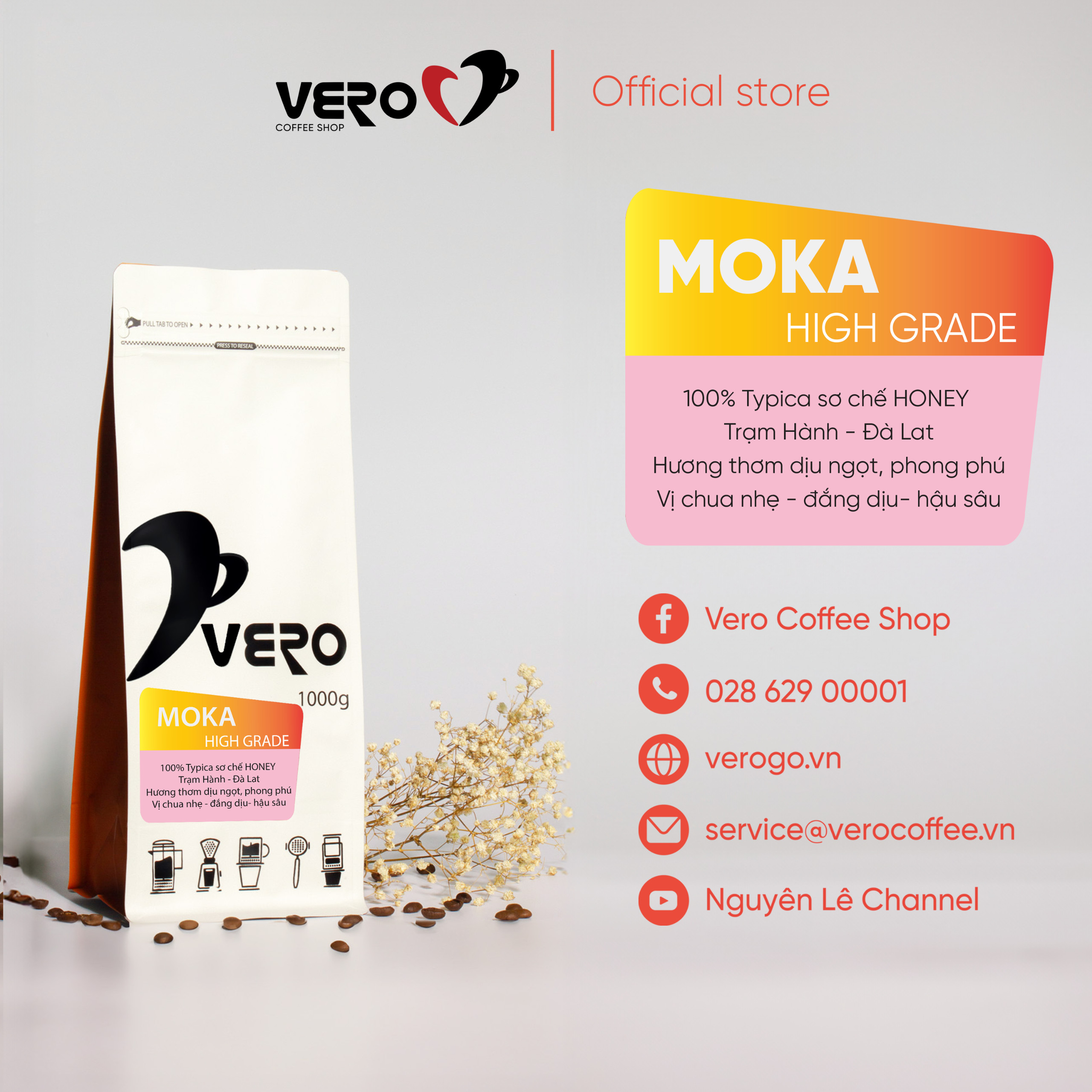Cà phê Vero Moka High Grade