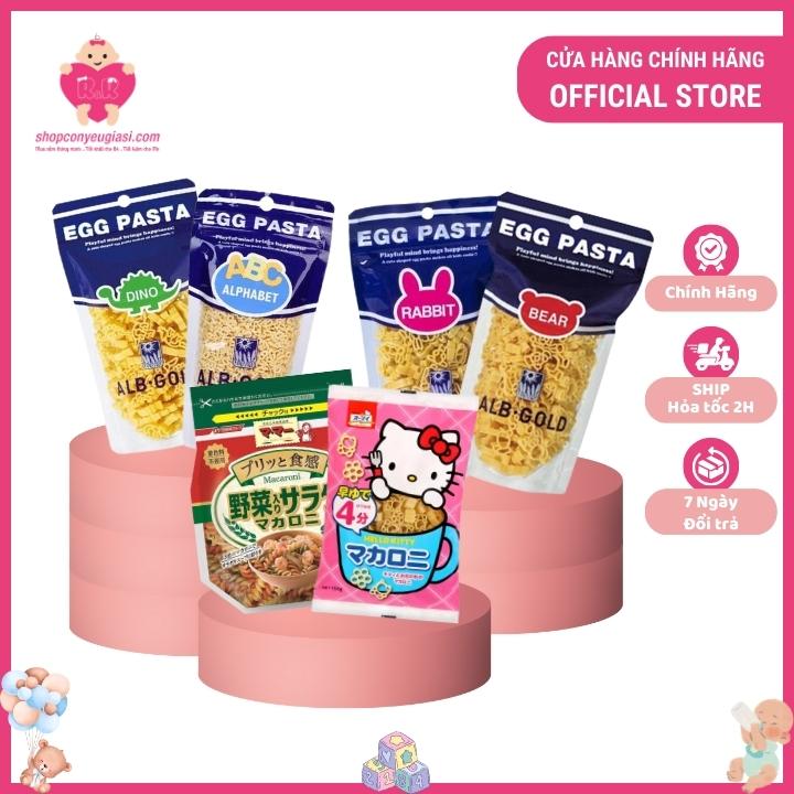 Nui Ăn Dặm Cho Bé Nhật Bản Hello Kitty Hình Hoa Nissin Macaroni Xoắn Rau
