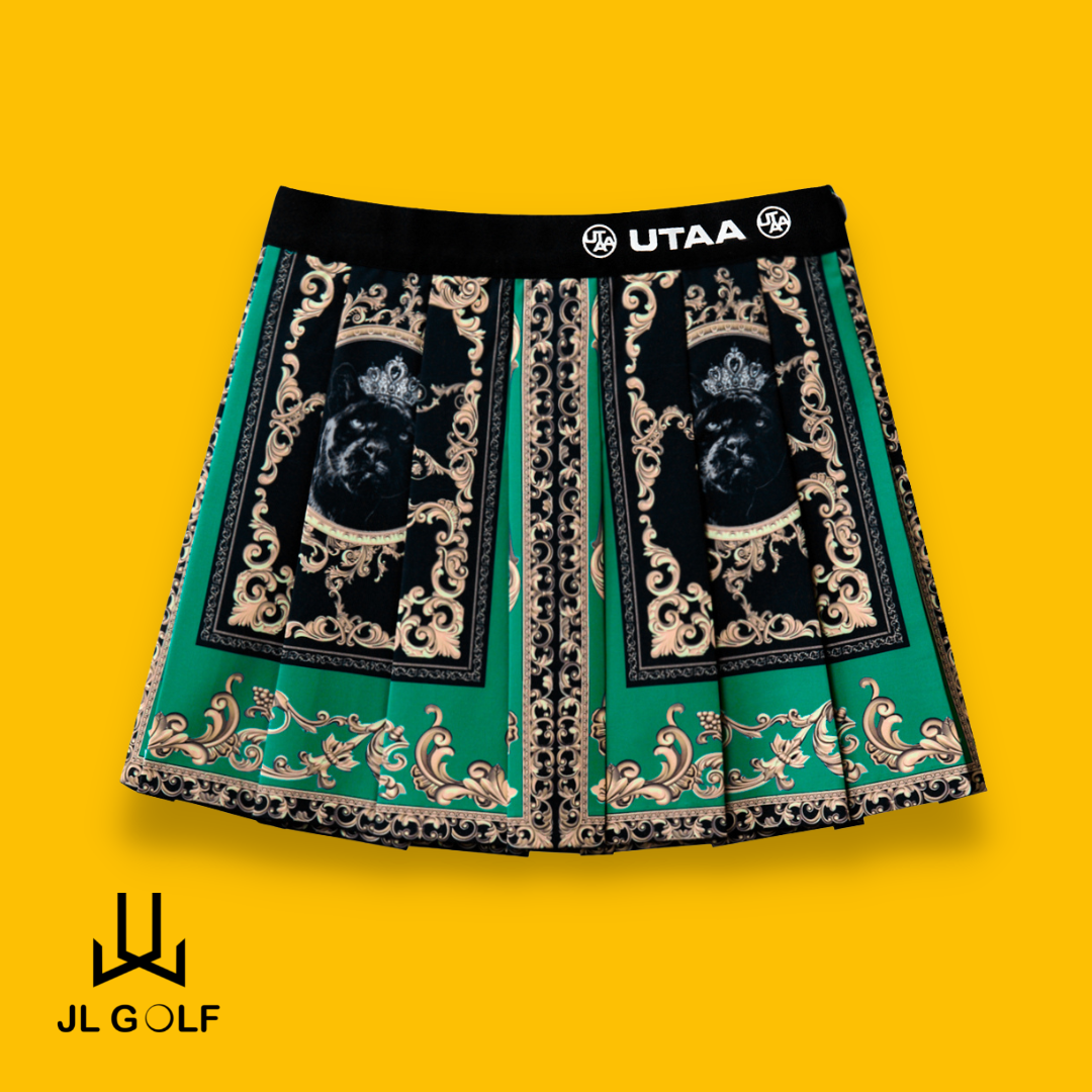 Chân váy utaa neon baroque | chân váy utaa màu xanh lục, váy thể thao golf