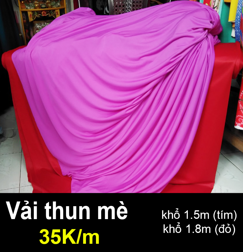 Vải thun mè may đồ 35k/m