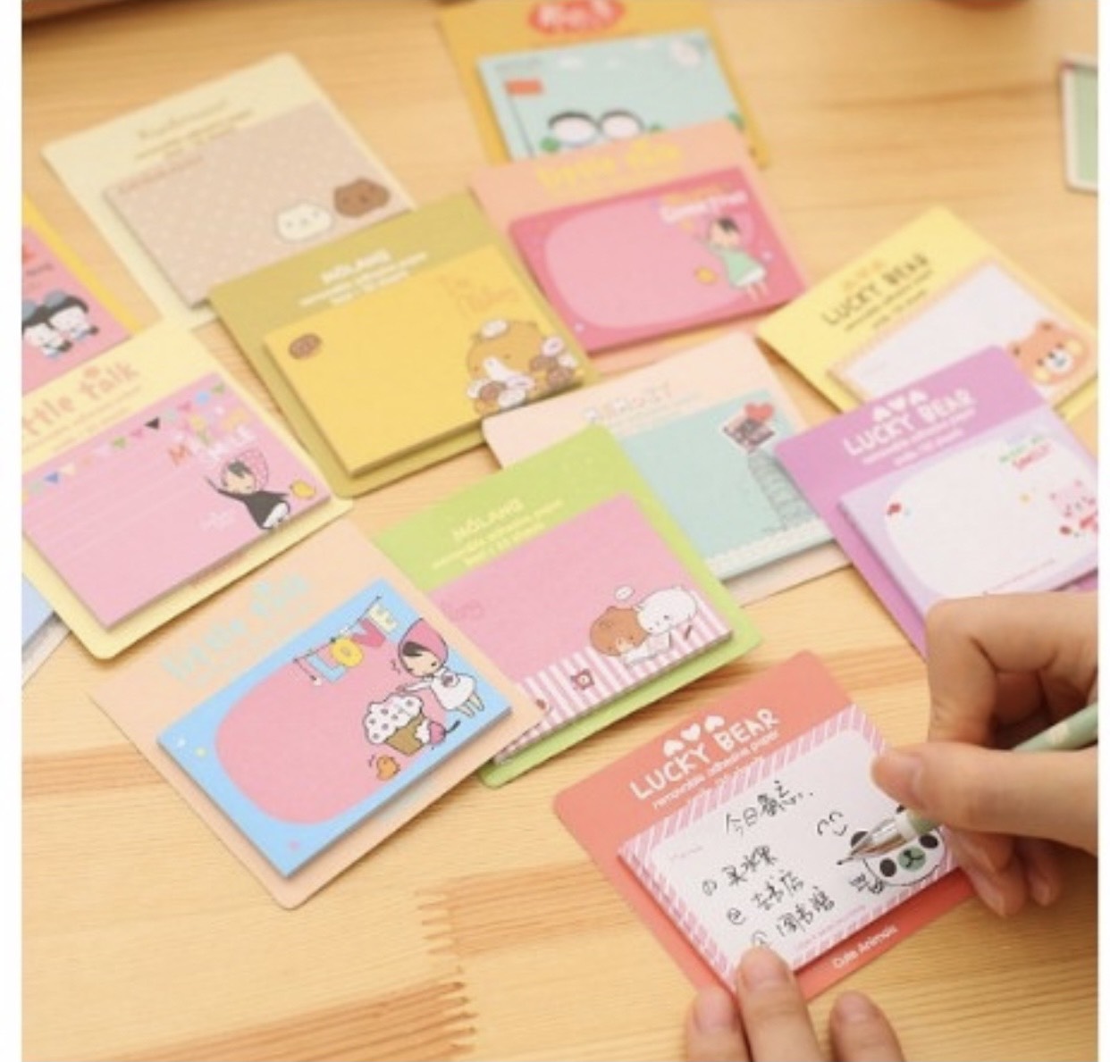 //luxubu// set 3 tập giấy ghi chú cute - giấy nhớ xinh - giấy note