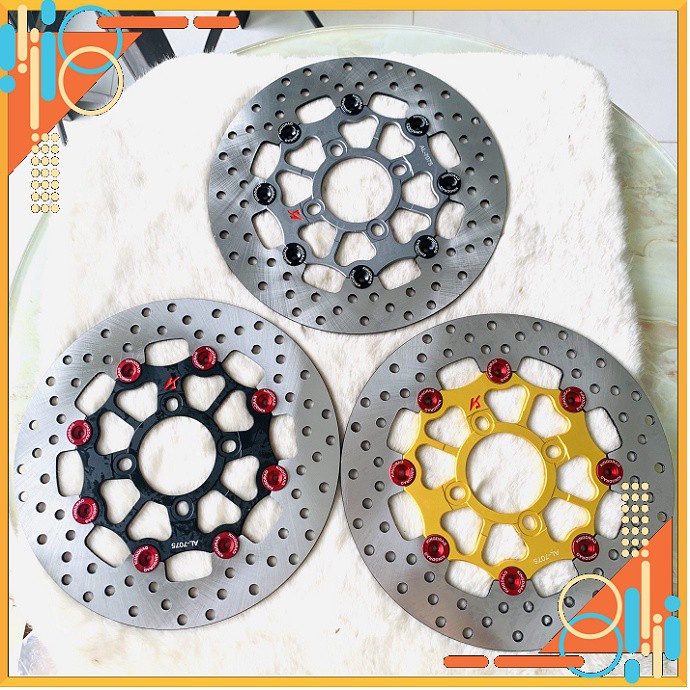 Đĩa phanh thắng king Drag 245mm gắn Exciter 150,155 " 4 lỗ óc "