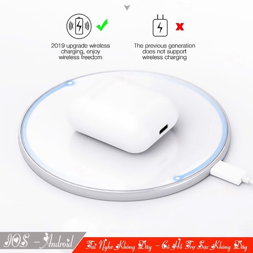 Tai nghe bluetooth, tai nghe không dây i200 hỗ trợ sạc không dây