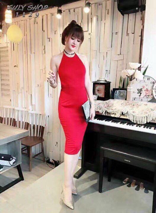 Đầm body kết cườm hàng cao cấp x79 mẫu mới nhất 2019
