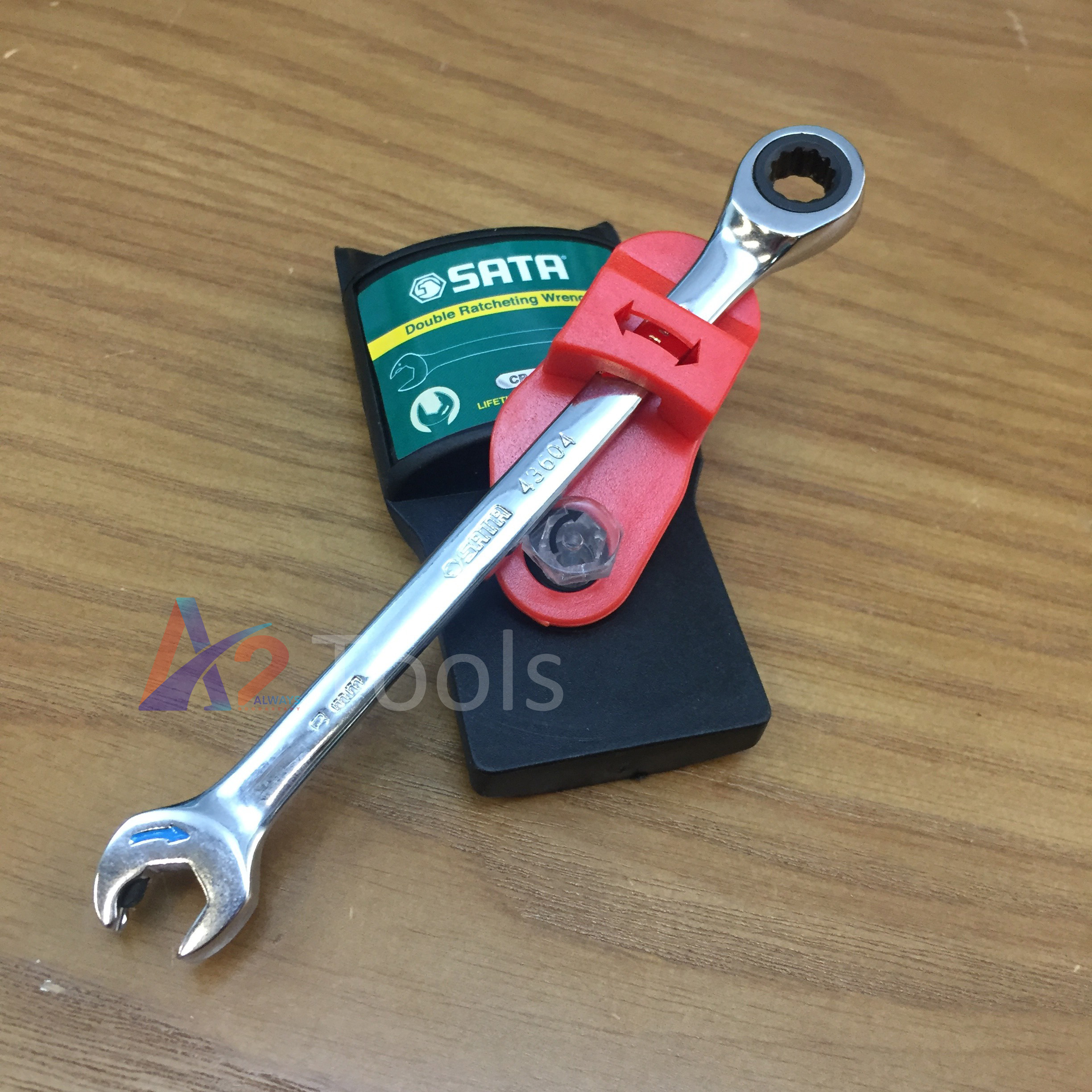 Cờ lê tự động 2 đầu vòng miệng sata 8mm 43604