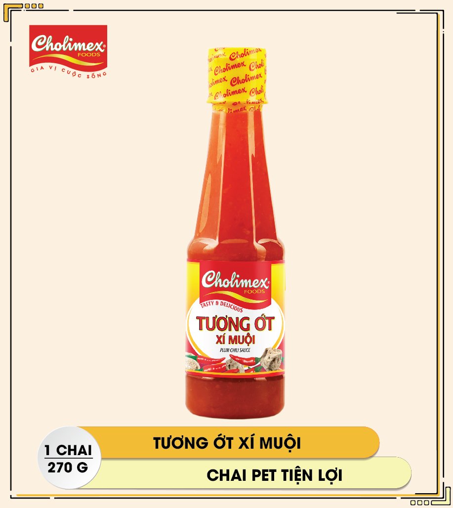 Tương ớt xí muội chai PET 270g
