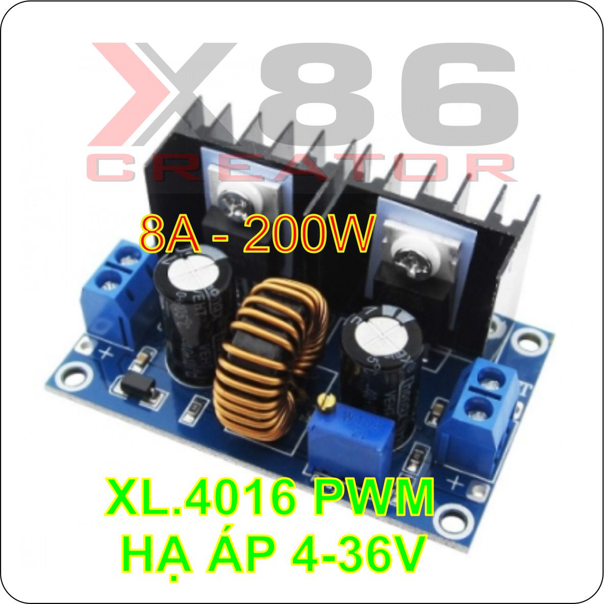 Xl4016 pwm mạch hạ áp step down 8a 200w