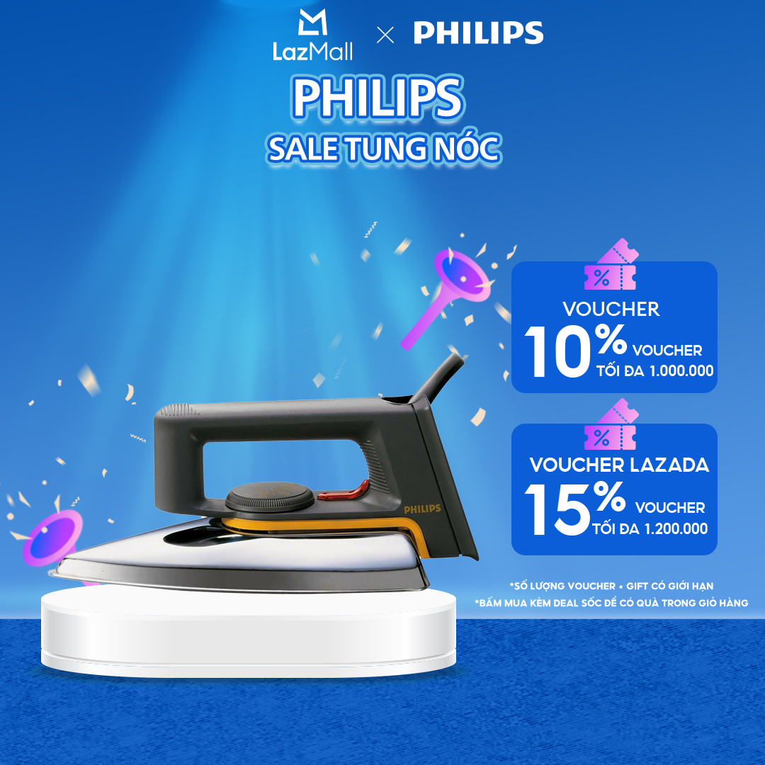 Bàn Ủi Khô Philips HD1172/01 - Hàng Chính Hãng
