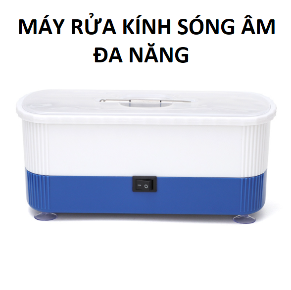 Máy rửa - vệ sinh kính, đồng hồ, trang sức bằng sóng âm đa năng 3 in 1 - [Tặng kèm tô vít 2 đầu]