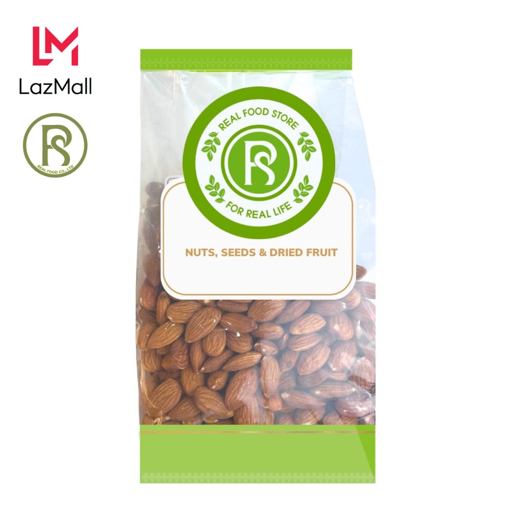 [2024] Hạt Hạnh Nhân Sống REAL FOOD (100g, 500g, 1Kg)