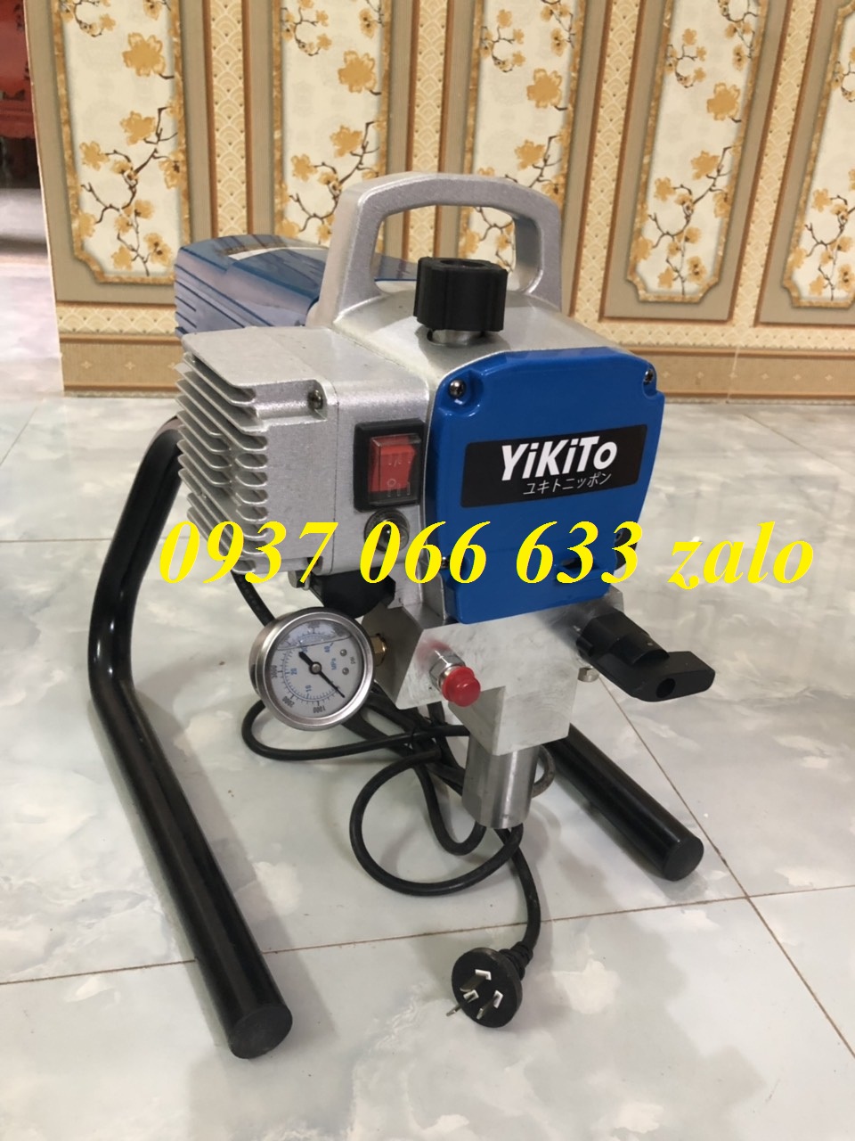 Máy phun sơn Yikito HD450 Nhật Bản phù hợp phun sơn nhà dân, sơn nước, sơn dầu,..