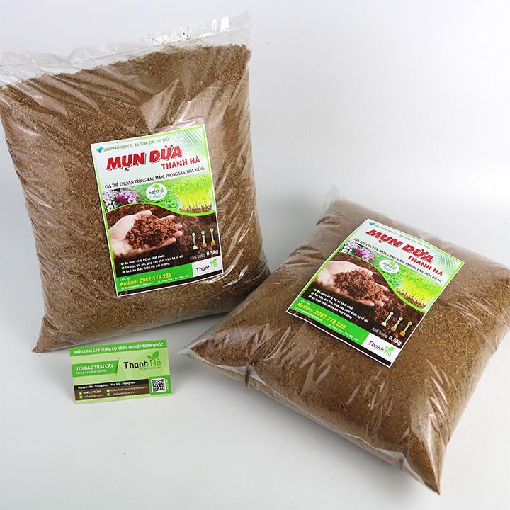 Mụn xơ dừa ươm giống cây trồng.
