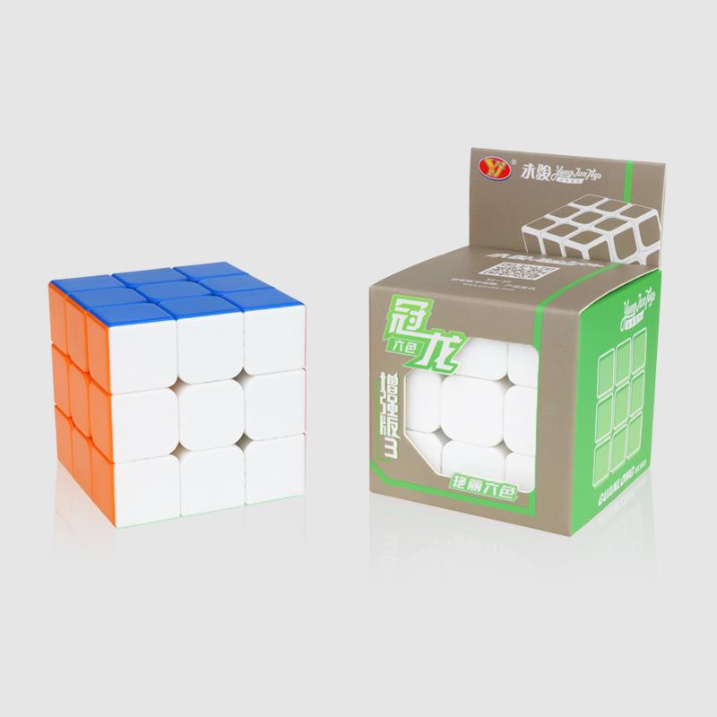 Đồ chơi lập phương rubik yj no sticker 3x3 trơn mượt - rubic cube yong jun guanlong giá rẻ