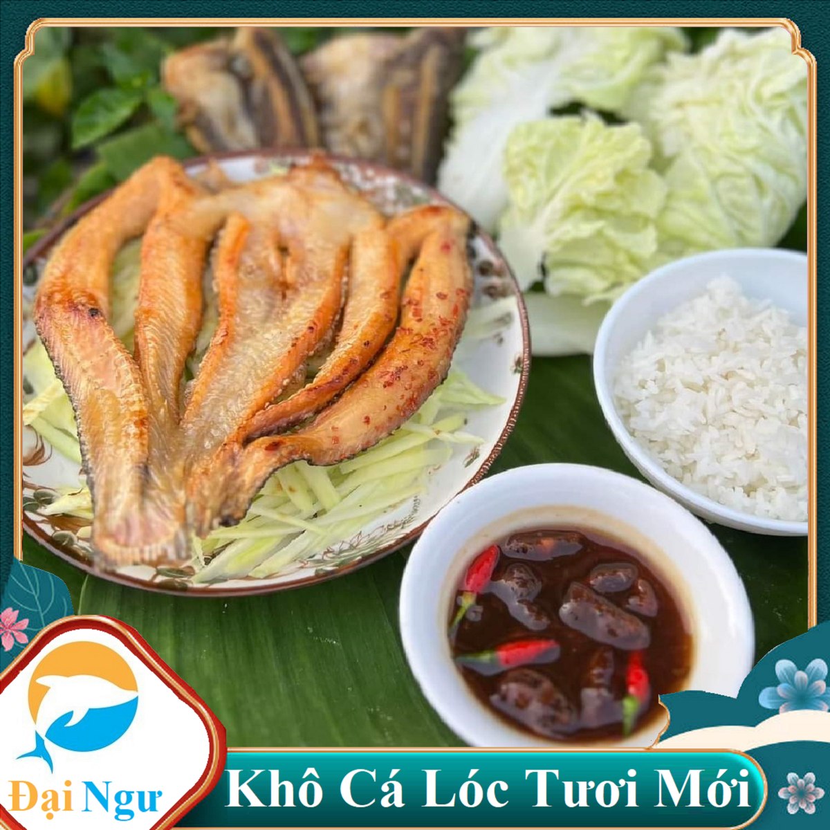 500GR KHÔ CÁ LÓC ĐỒNG CÀ MAU RÚT XƯƠNG,VỊ NGON TỰ NHIÊN, MỀM VỪA CHIÊN THƠM NGON - ĐẠI NGƯ