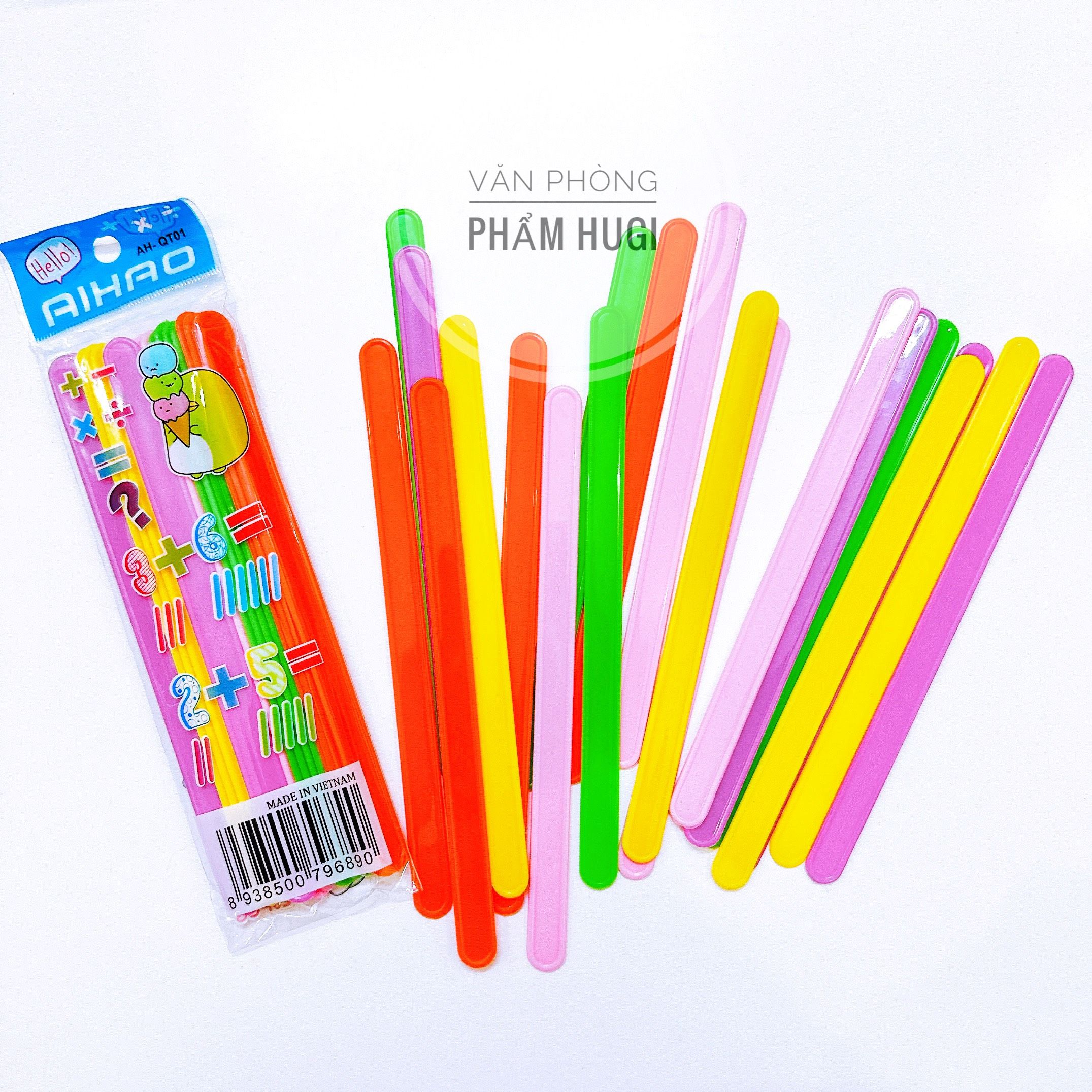 Bộ 20 que tính aihao giúp bé tập đếm và làm quen với toán học