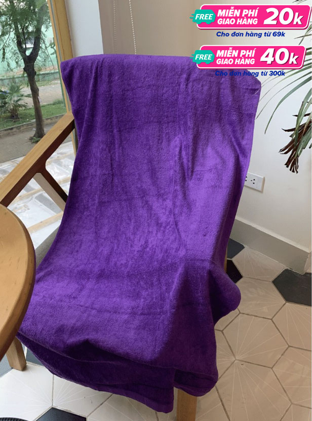 [Miễn phí vận chuyển toàn quốc] Khăn tắm cotton 100% (68x135cm), cực thấm hút, hàng Việt Nam xuất Nhật