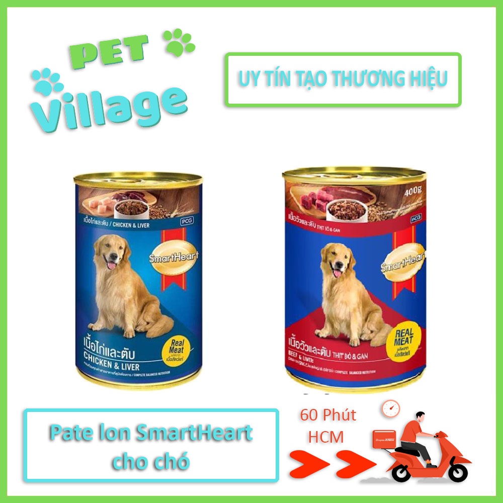 Pate lon smart heart cho chó 400gr