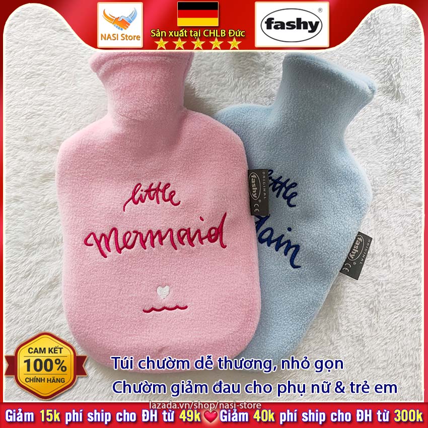 Túi chườm nóng Fashy - Túi chườm bọc lông cừu (nhập khẩu từ Đức) dễ thương - túi chườm bụng kinh, túi giữ nhiệt chườm nóng, túi nước nóng chườm bụng, túi chườm nóng lạnh, túi chườm trẻ em, túi chườm cute - NASI Store