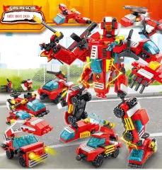 Lego robot biến hình, Đồ chơi lắp ráp, Lego Giá Rẻ, Lego cảnh sát biến hình chất lượng cao - minhhanh588