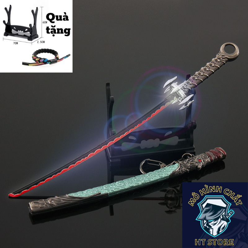 Katana Sát Quỷ mô hình móc khóa trưng bày cực chất