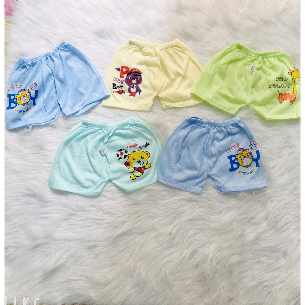 [Cotton 100%] Combo Quần Đùi Chục Cho Bé