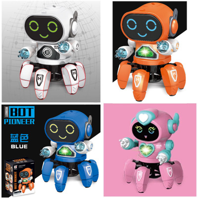 Đồ Chơi Robot 6 Chân Nhảy Có Đèn - Nhạc , Cao Cấp Dành Cho Bé