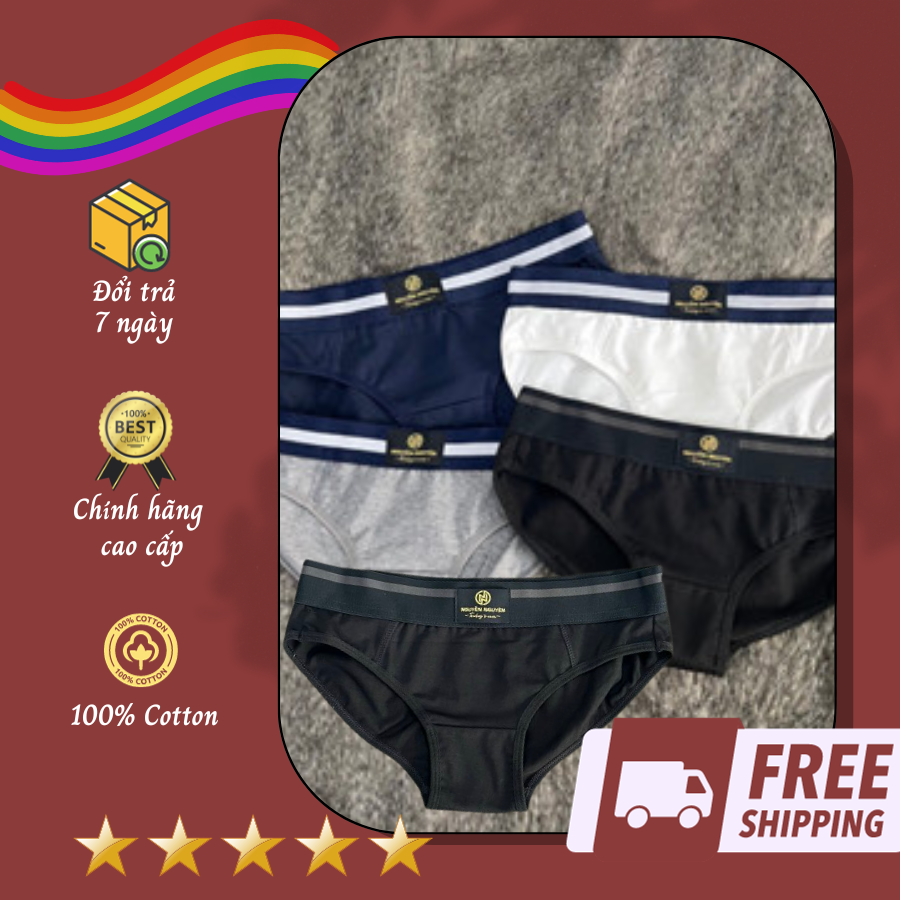 Combo 5 Quần Lót Tam Giác Nguyễn Nguyên -Quần Xì Sịp Nam Tam Giác Tomboy Nam Thun Cao Cấp Mát Lạnh Combo Kháng Khuẩn Nguyễn Nguyên