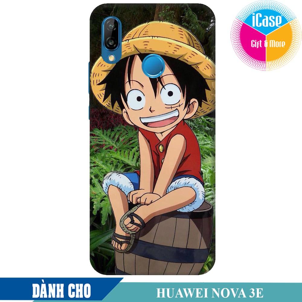 Ốp lưng nhựa dẻo dành cho Huawei Nova 3e in hình Luffy