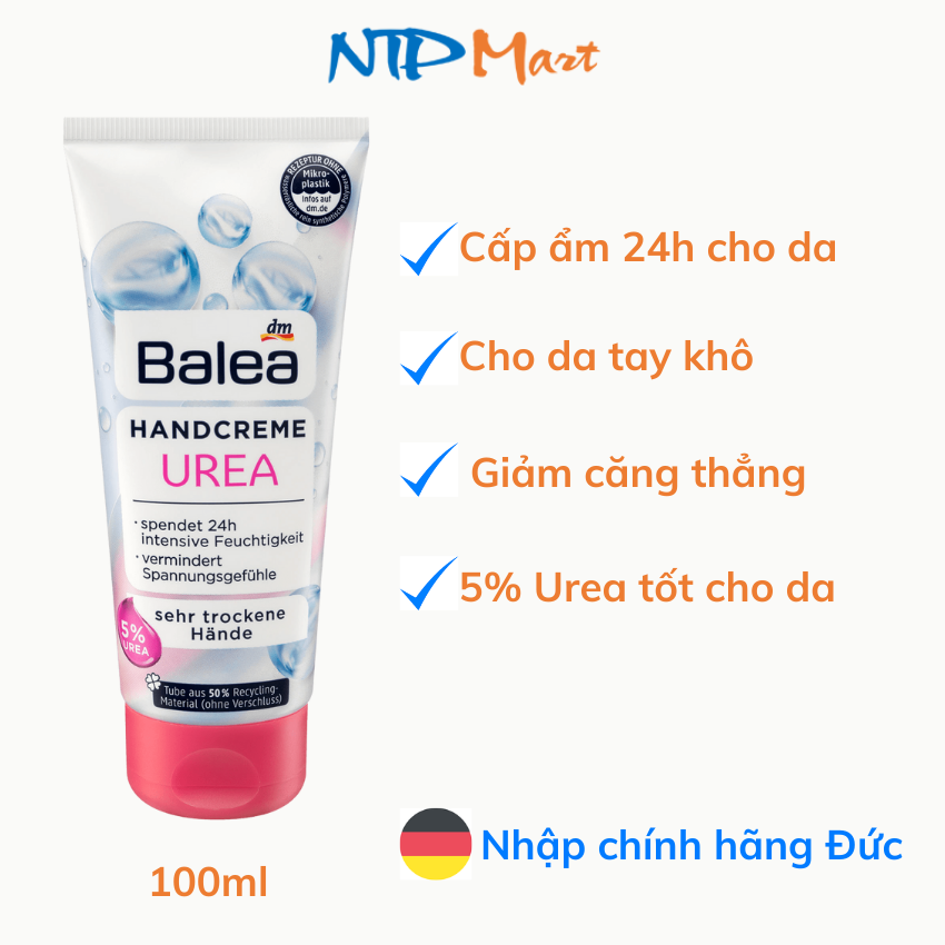 [HCM]Kem Dưỡng da tay Balea Handcreme Urea của Đức dung tích 100ml