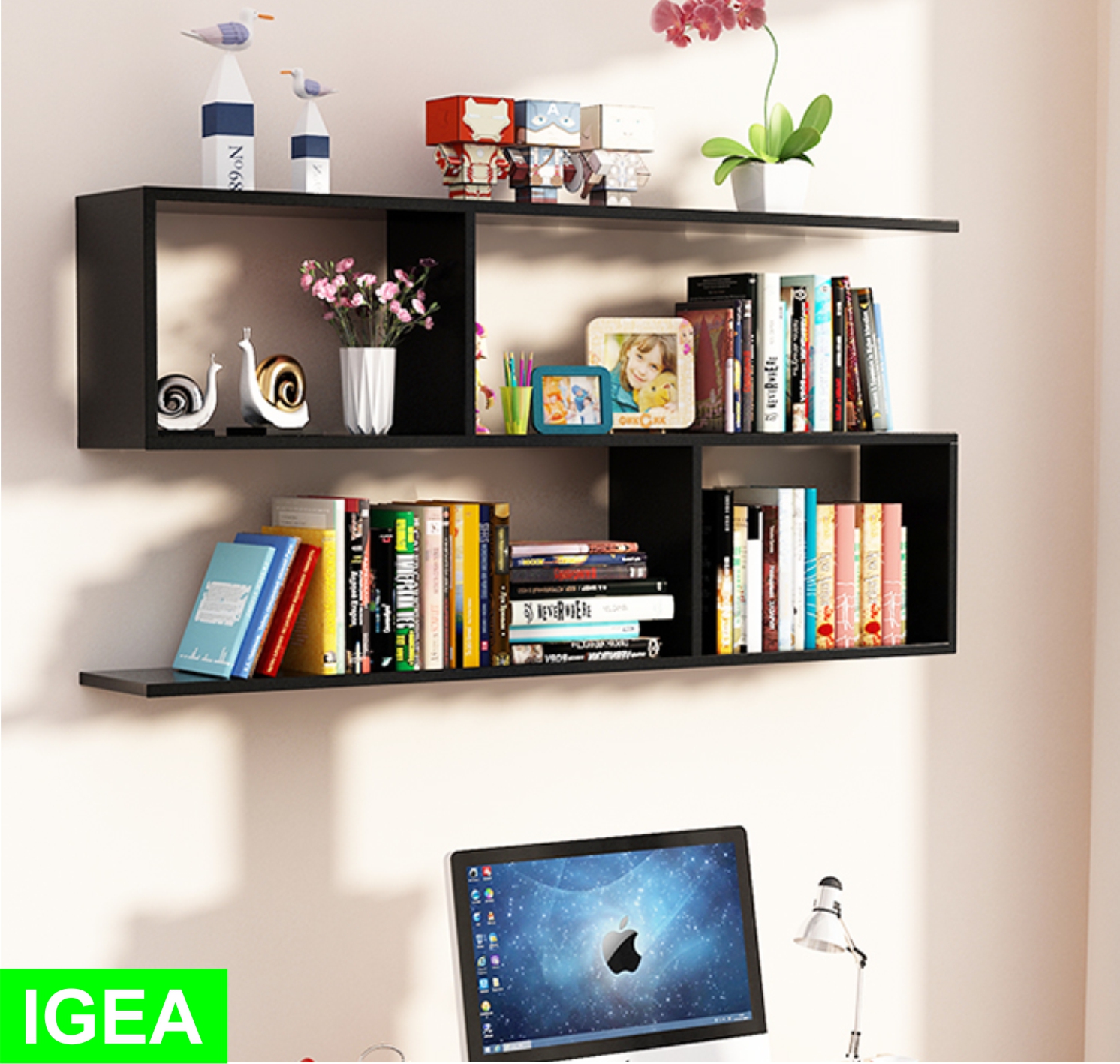 [Rẻ đẹp]Giá Kệ Treo Tường 2 Tầng.GP13