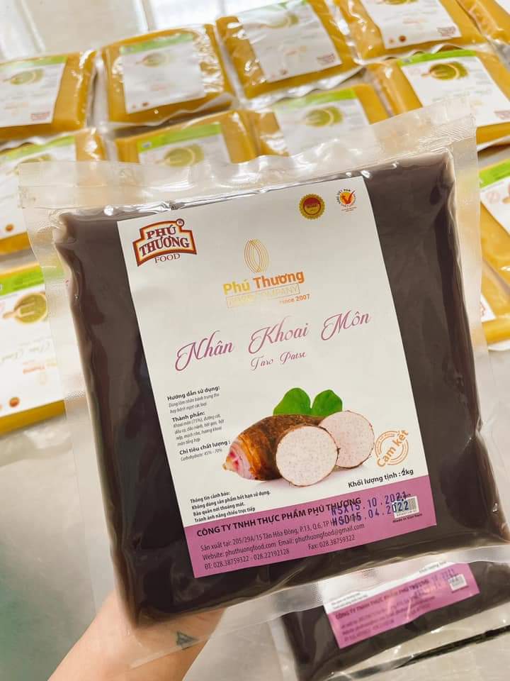Nhân khoai môn Phú Thương gói 2kg làm bánh trung thu, bánh ngọt