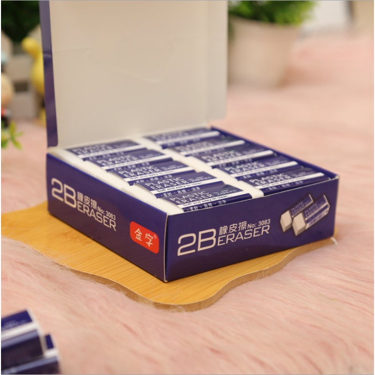 Combo 05 Gôm Tẩy Bút Chì 2B Siêu Sạch, Xóa Siêu Nhanh Cho Mọi Loại Bút Chì (02 Size)