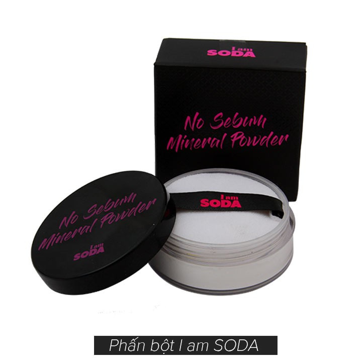 Phấn phủ kiềm dầu, mịn da dạng bột I am Soda Hàn Quốc 5g