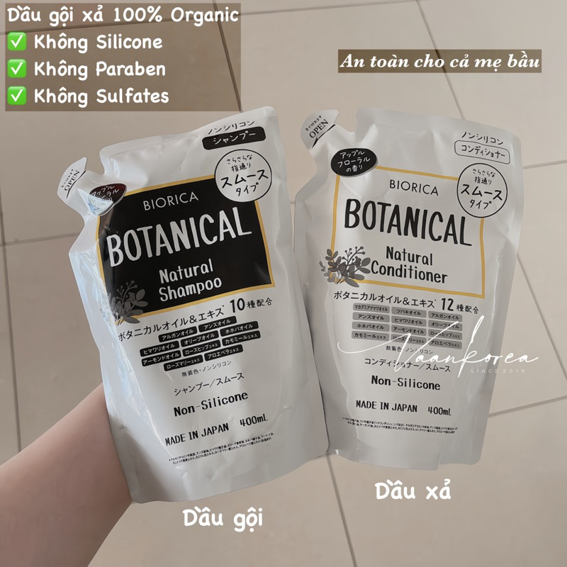 [Bản nội địa Nhật] Dầu gội xả Botanical Biorica Organic Non Silicone NEW 2023