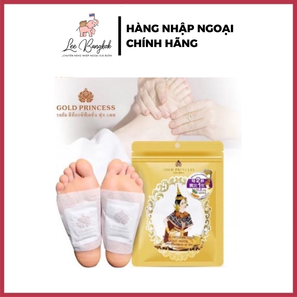 Miếng dán thải độc chân thái lan lanna foot patch - thải độc tố lòng bàn chân giảm nhức mỏi ngủ ngon