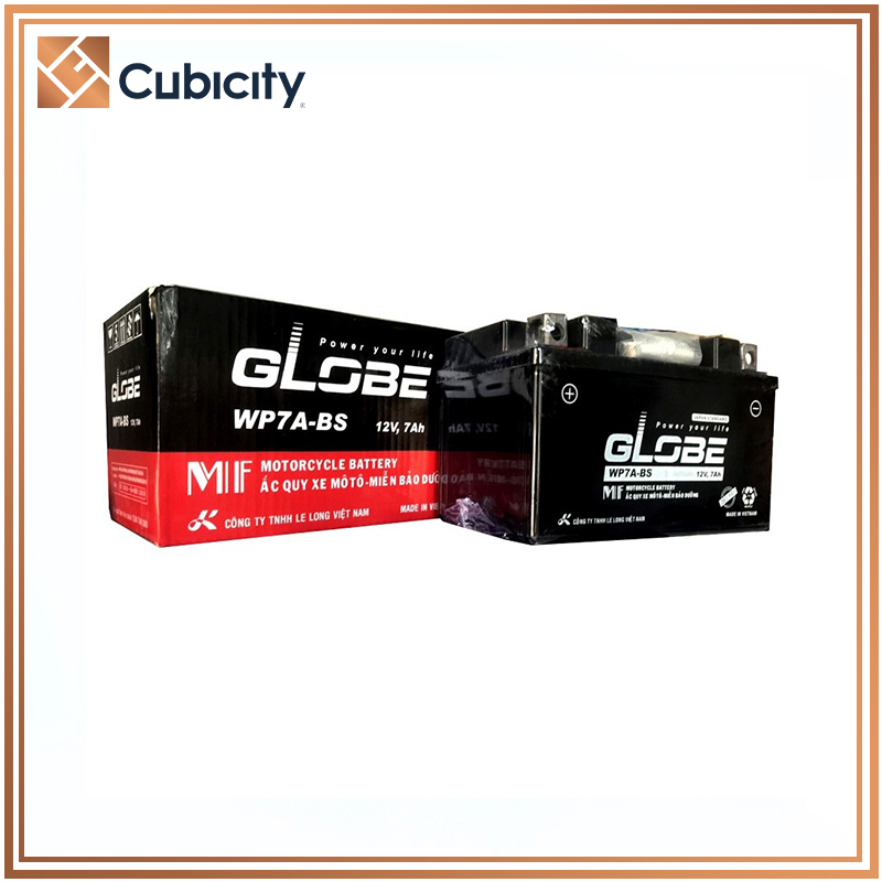 Bình ắc quy globe wp7a-bs 12v-7ah