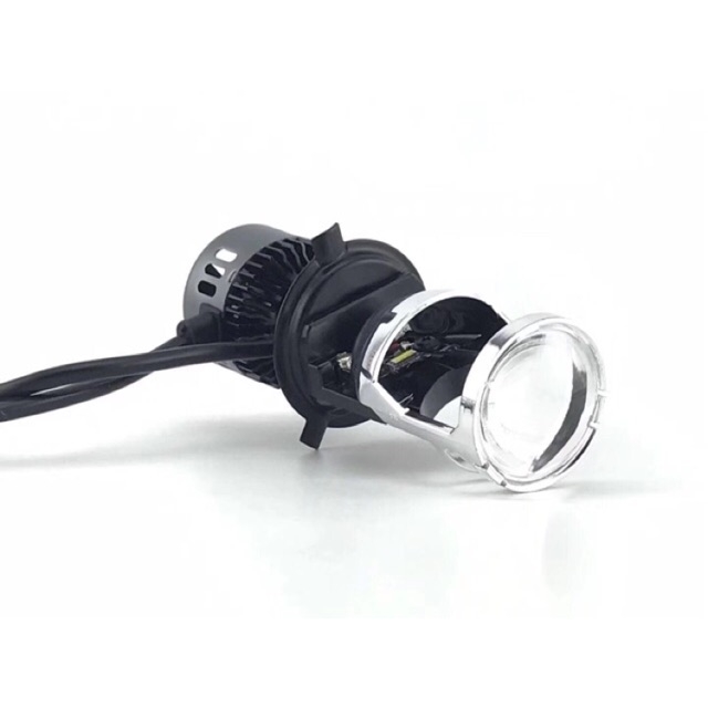 Đèn pha led bi cầu mini chân h4