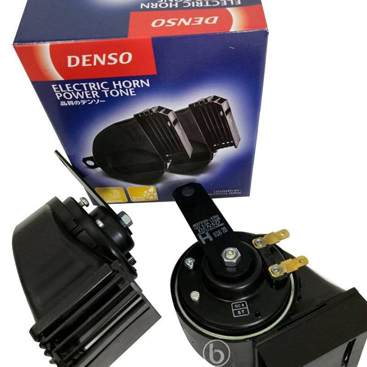 Còi ô tô Denso chống nước chính hãng 12V Nhật Bản