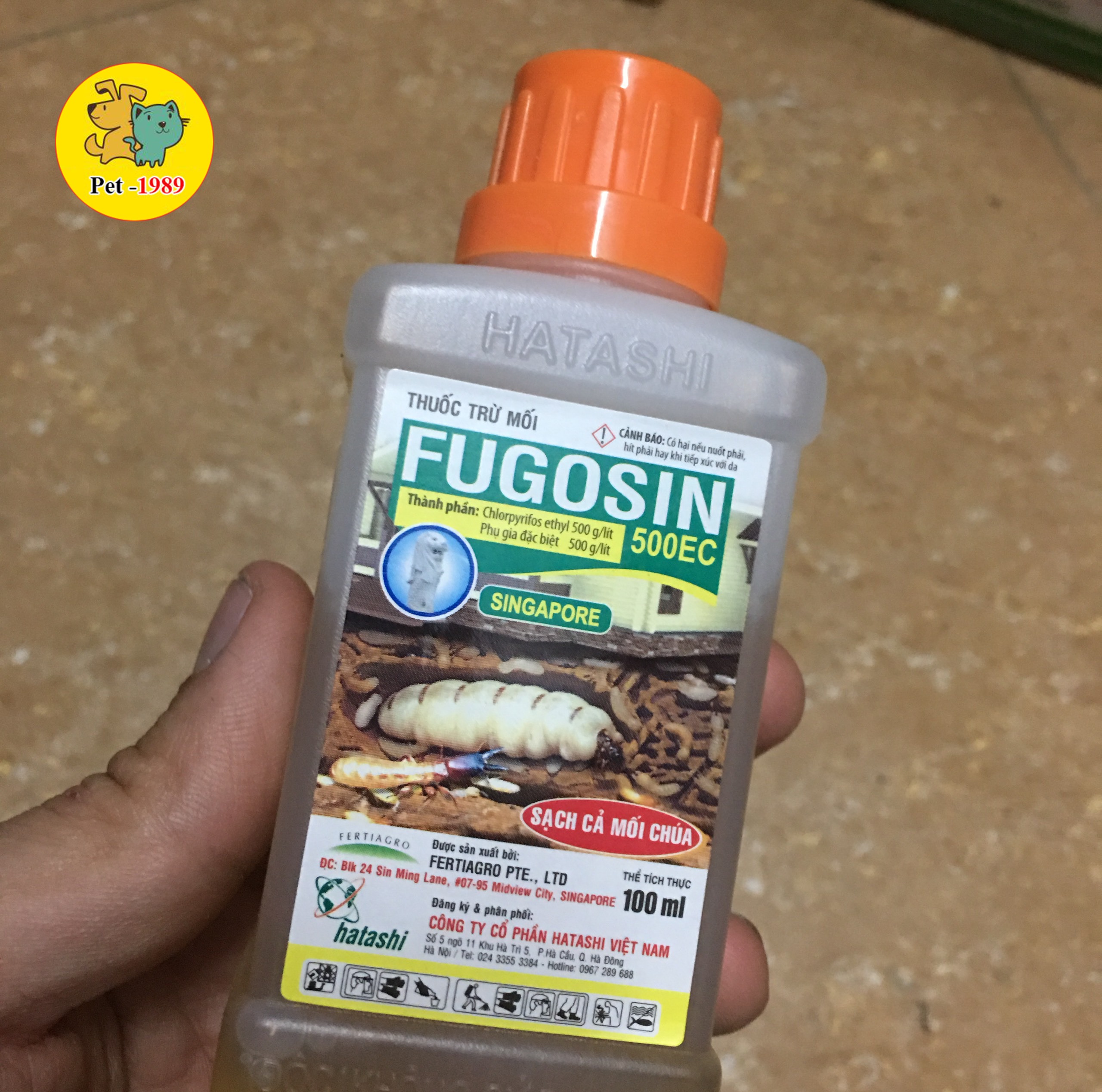 Thuốc diệt mối siêu mạnh FUGOSIN - Singapore 100ml. Pet-1989
