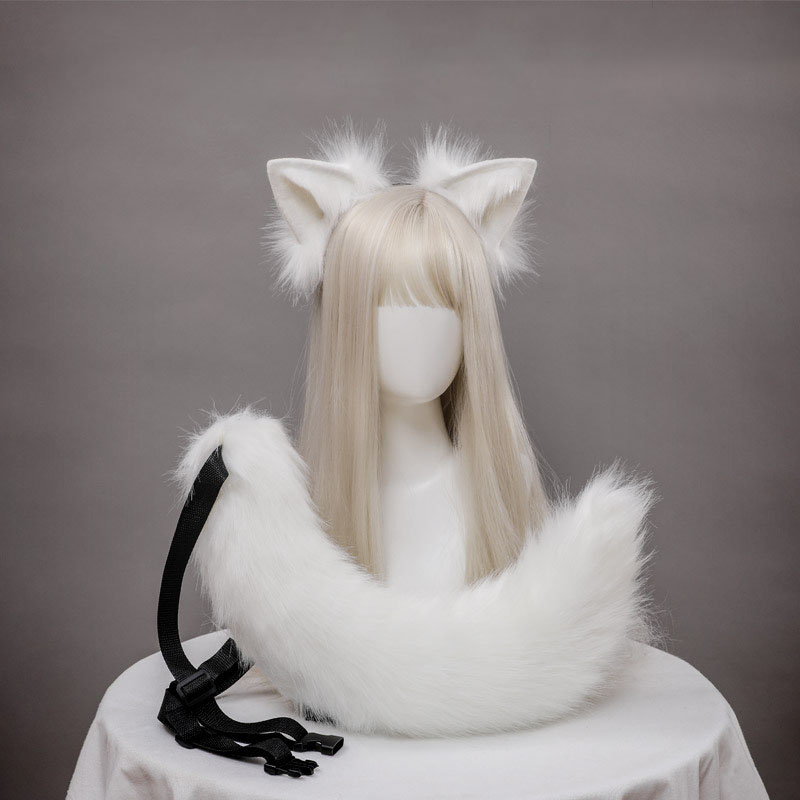 CWJapan Anime Cáo Đuôi Và Tai Set Cosplay Chống Đỡ Kamisama Kiss Hajimemaa Cáo Tai Đuôi Sang Trọng Sói Tai Mèo Halloween làm Quà