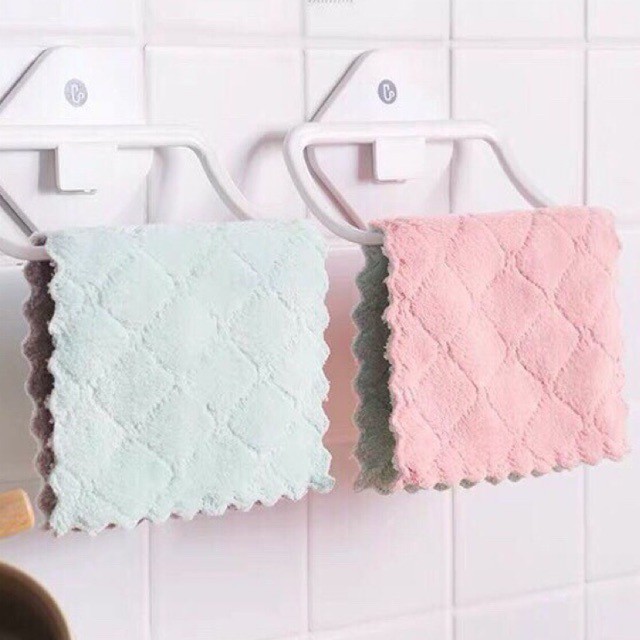 Khăn lau bếp, lau tay, lau chén bát khăn vệ sinh 2 mặt siêu thấm hút