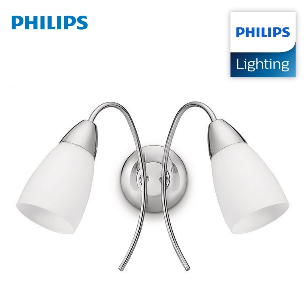 Đèn gắn tường phòng tắm Philips 32036 wall spot chrome màu trắng - hàng chính hãng