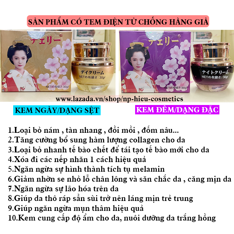 Kem hoa anh đào cao cấp nhật bản
