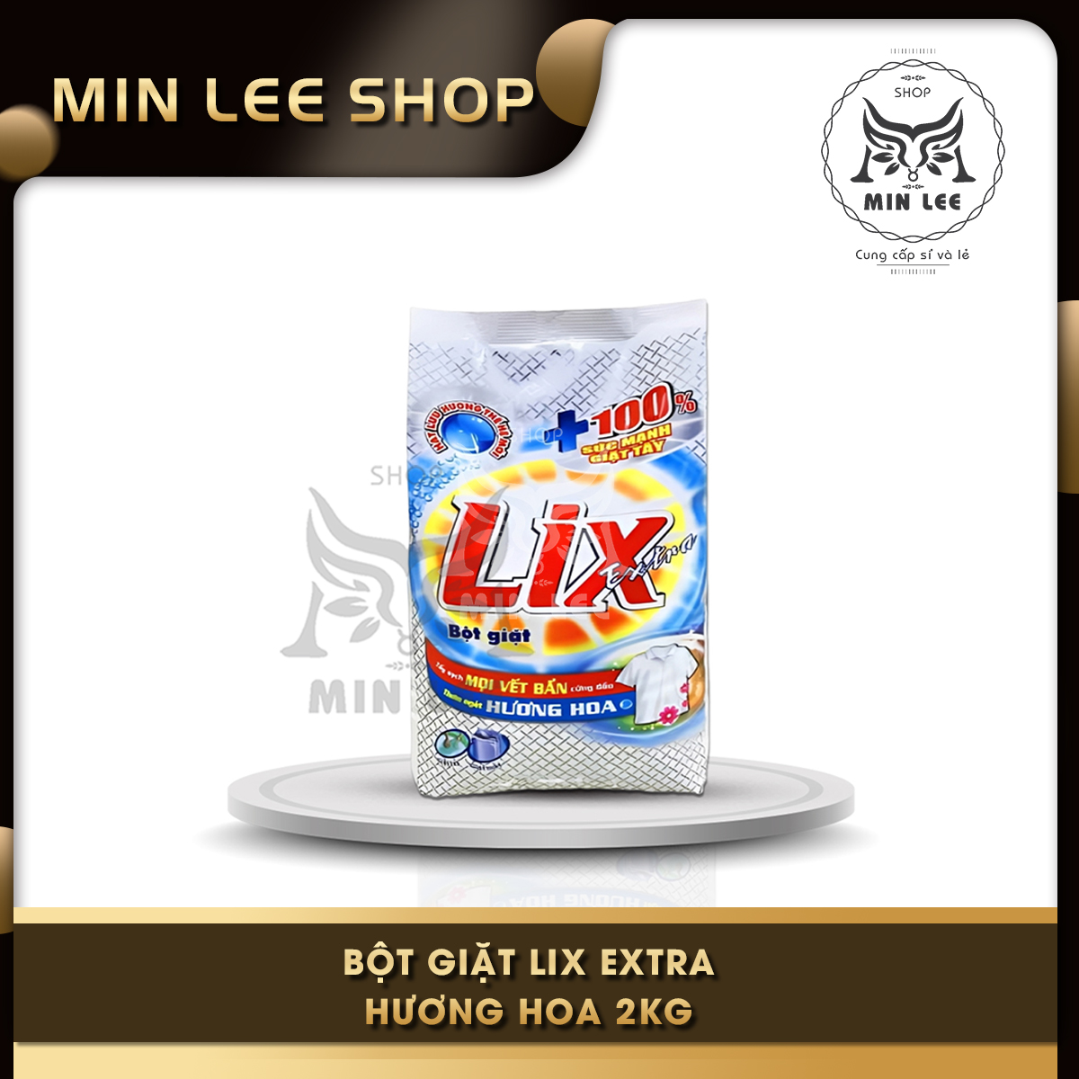 Lix Bột Giặt Extra Hương Hoa 2kg Làm Trắng Quần Áo Tăng Sức Mạnh Lưu Hương Lâu Giặt Tay Và Máy