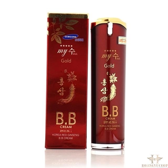 [HCM]KEM NỀN B.B SPF 50 PA++ MY GOLD SÂM  ĐỎ HÀN QUỐC- PP Sâm Yến 3A