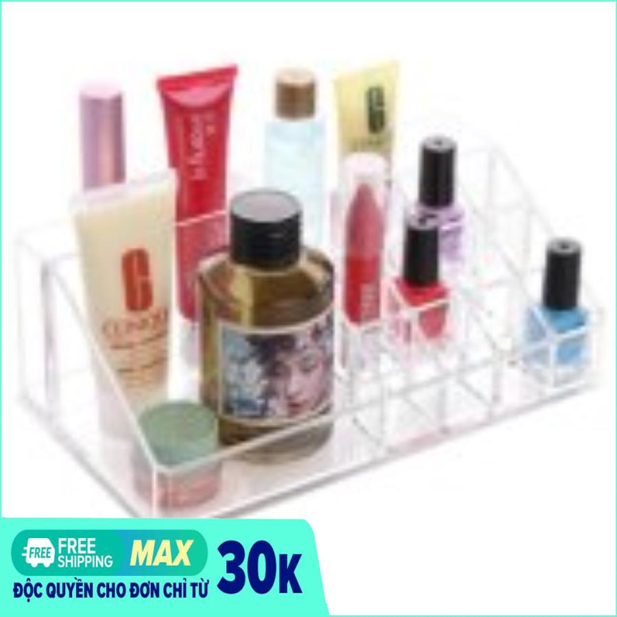 Khay đựng mỹ phẩm 16 ngăn tiện dụng+ tặng thước dây