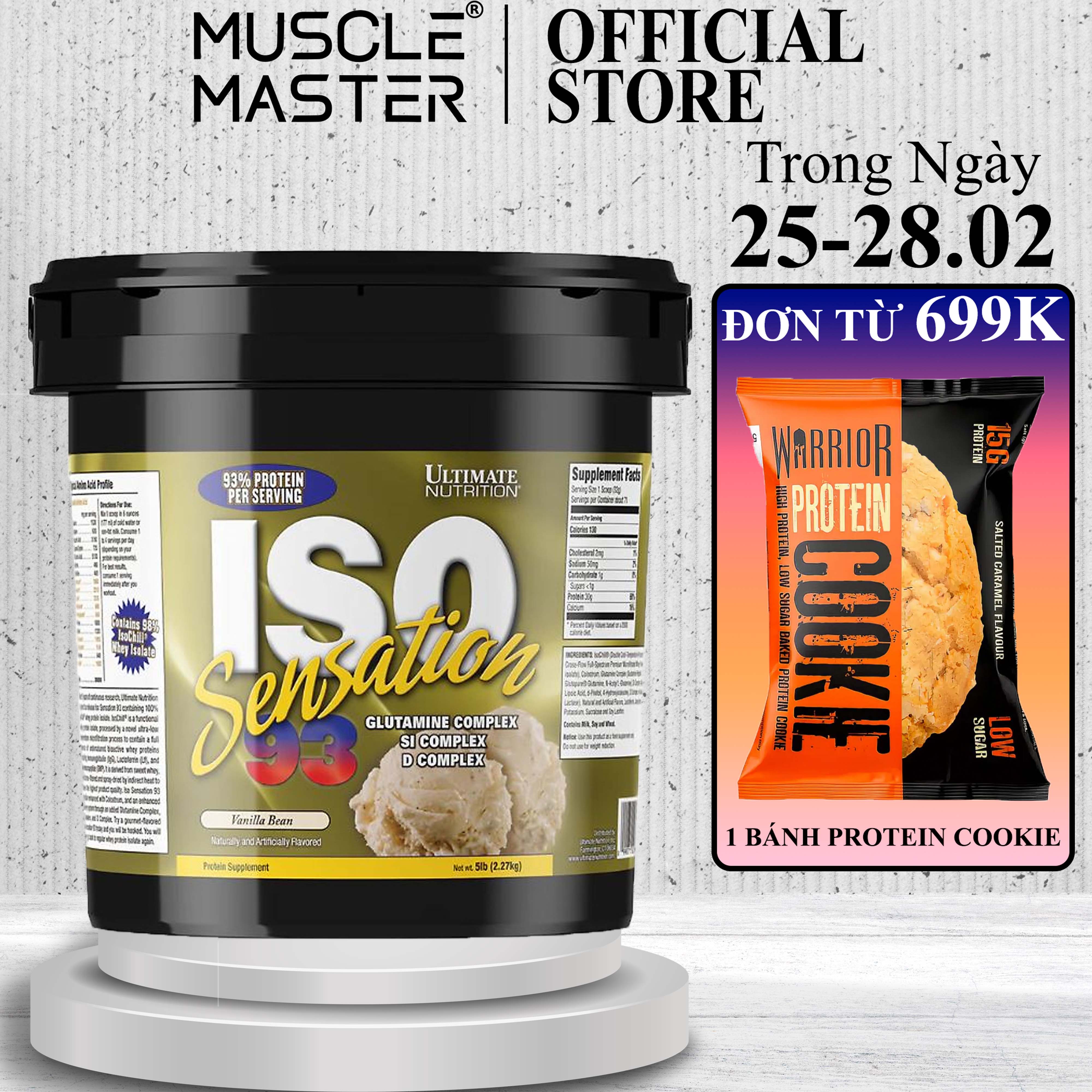 Thực phẩm tăng cơ nạc iso sensation 93 5lbs